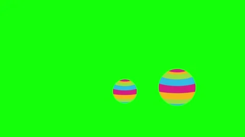 Green Ball Screen Horizontal 16:9 Green Screen Stock Footage 340459598