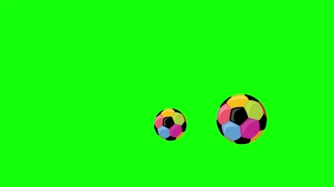 Green Ball Screen Horizontal 16:9 Green Screen Stock-Footage 340460534