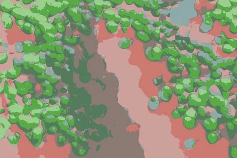 Green ballons abstract background with pink colors Stock Illustration