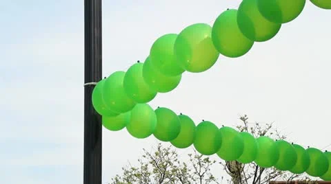 Green Ballons Stock-Footage 10832222