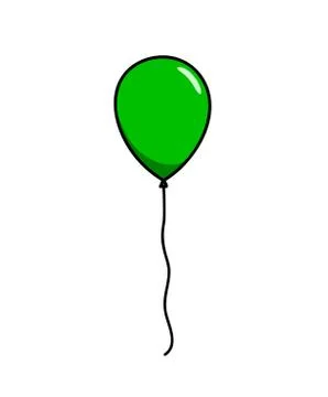 Green Balloon Stock Illustration