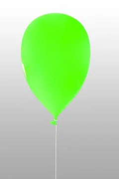 Green balloon Stock Illustration