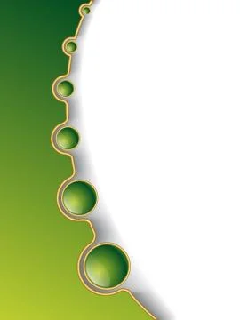 Green balls growing Stock Illustration