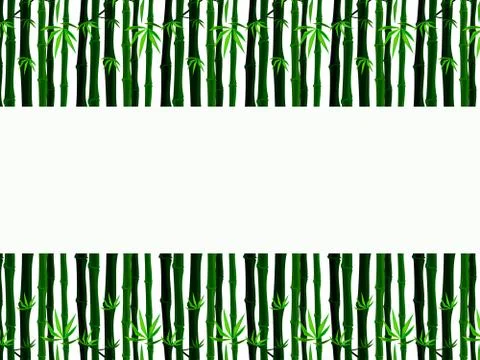 Green bamboo background Stock Illustration