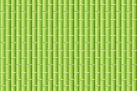 Green Bamboo Stems Seamless Pattern Background Vertical Nature Texture 库存插图