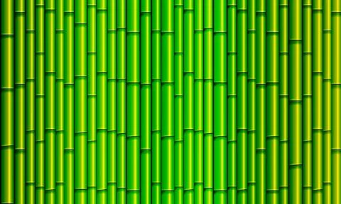 Green bamboo stick pattern background. Vintage bamboo artistic pattern. Stock Illustration