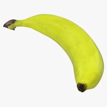 Green Banana 3D Model 3D Model