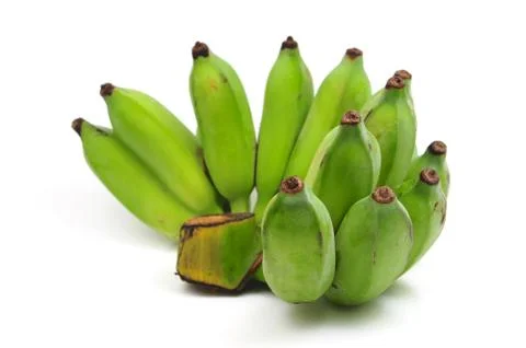 Green bananas Stock Photos