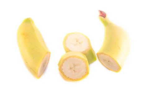 Green bananas Stock Photos