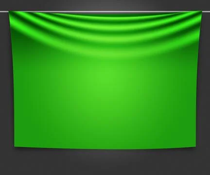 Green banner backdrop Stock Illustration