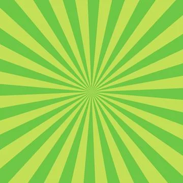 Green banner rays, lines background. Sun rays. Sunbeam. Illustrazione stock