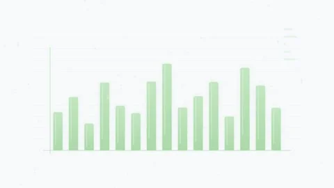 Green Bar Chart Data Analysis Growth Statistics Business Finance Report Sto.. Stock Footage 346661548