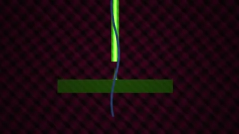 Green bar with hanging wire object. Stock Footage 335112506