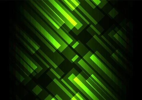 Green bar overlap in dark background Stock Illustration