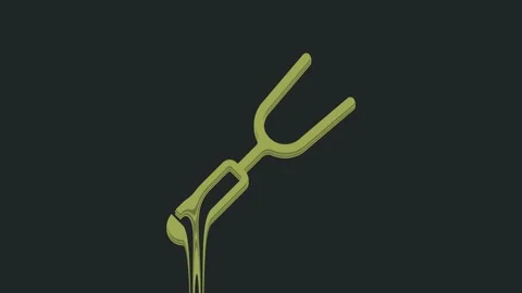 Green Barbecue fork icon isolated on black background. BBQ fork sign. Barbecue Stock Footage 235517327
