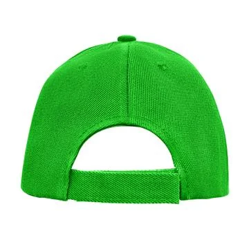 Green baseball cap back view isolated Stock Photos