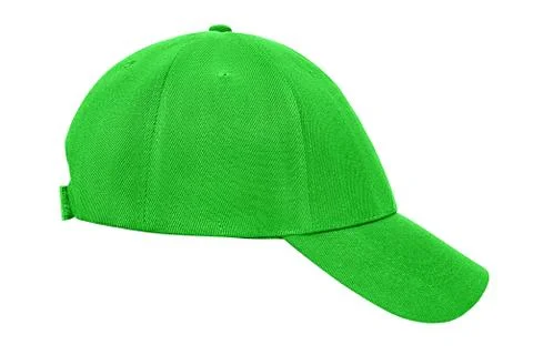 Green baseball cap isolated Stock Photos