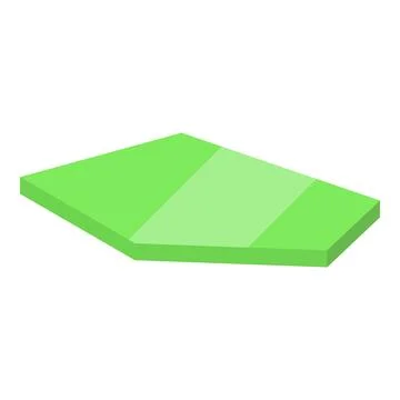 Green baseball field diamond shape representing sports and competition Stock Illustration