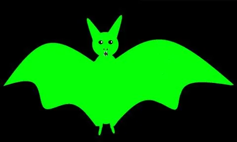 Green bat 库存插图