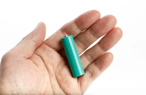 Green battery 스톡 사진