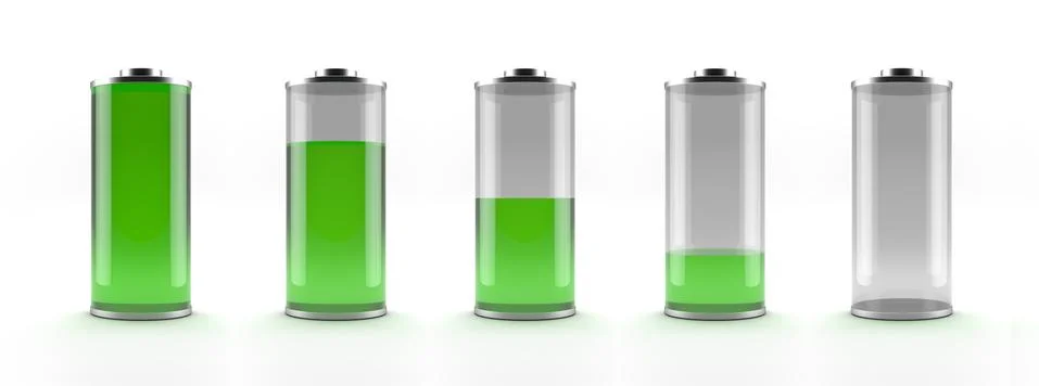 Green battery status Ilustração Stock