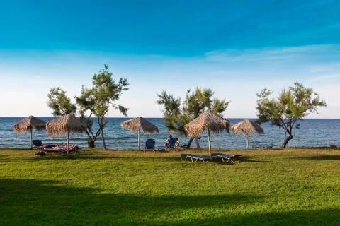 Green beach Stock Photos