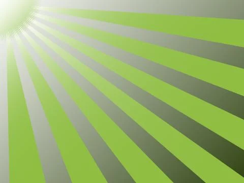 Green beams shine Stock Illustration