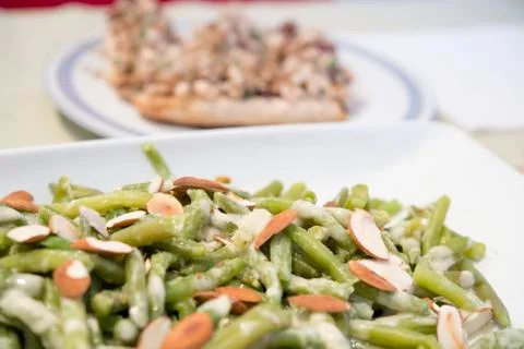 Green bean salad Stock-Fotos