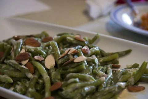 Green bean salad 스톡 사진