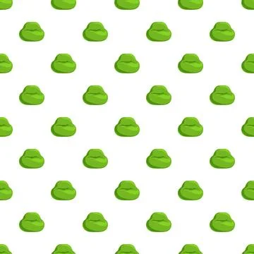 Green beanbag chairs repeating seamless pattern design Stock Illustration