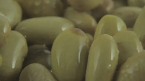 Green beans close-up Video stock 10797333