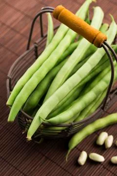 Green beans close up Stock Photos