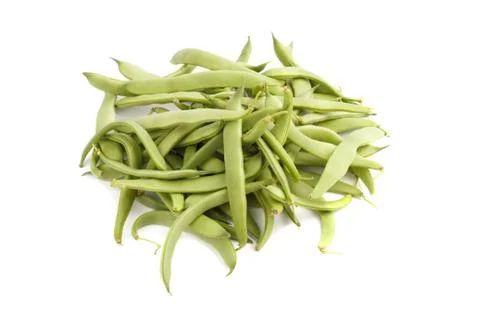 Green beans, isolated Stock Photos