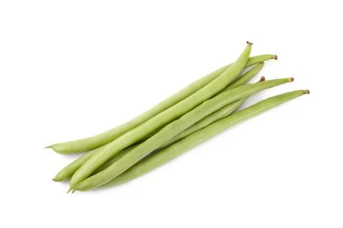 Green beans or string beans isolated on white background 写真素材