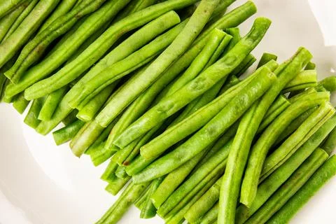 Green beans raw fresh vegetable string bean healthy food ingredient appetiz.. Stock Photos