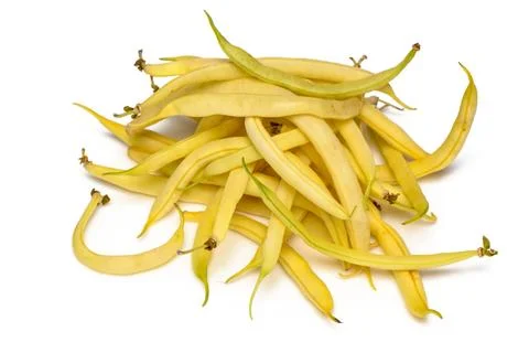 Green beans on white background 2 Stock Photos