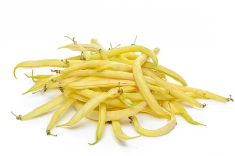 Green beans on white background 3 Stock Photos