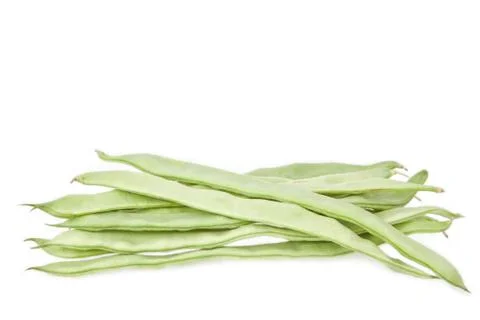 Green beans on white background 스톡 사진