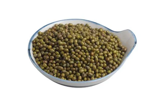 Green beans on a white background Stock Photos