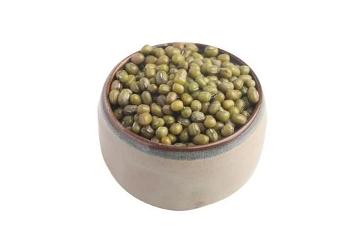 Green beans on a white background Foto stock