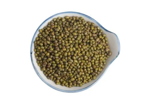 Green beans on a white background Stock Photos