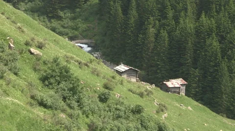 A green beautiful mountain Stock Footage 60428610