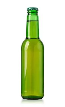 Green beer bottle Stock Photos