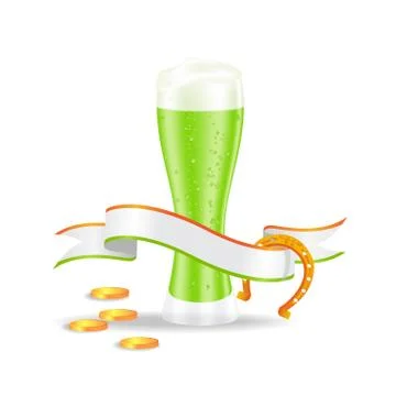 Green beer Stock Illustration