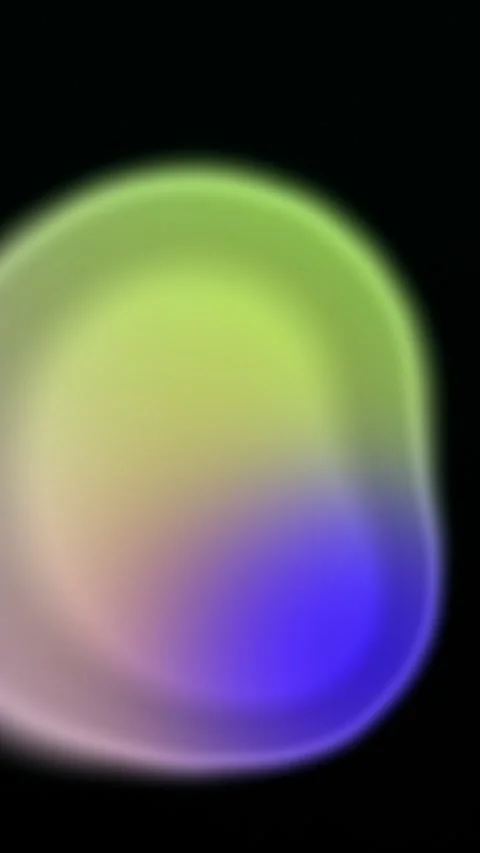 Green Beige Blue Gradient Liquid Blob Motion Background Stock Footage 336760303