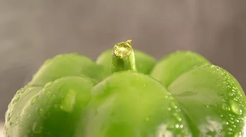 Green Bell Pepper Crane Down Video stock 21896830
