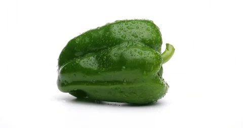 Green bell pepper Stock Footage 156427461