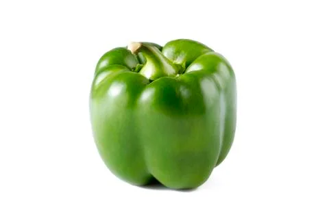 Green bell pepper Stock Photos