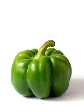 Green bell pepper Stock Photos