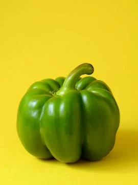 Green bell pepper Stock Photos